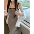 Women Striped Dress With Shirt